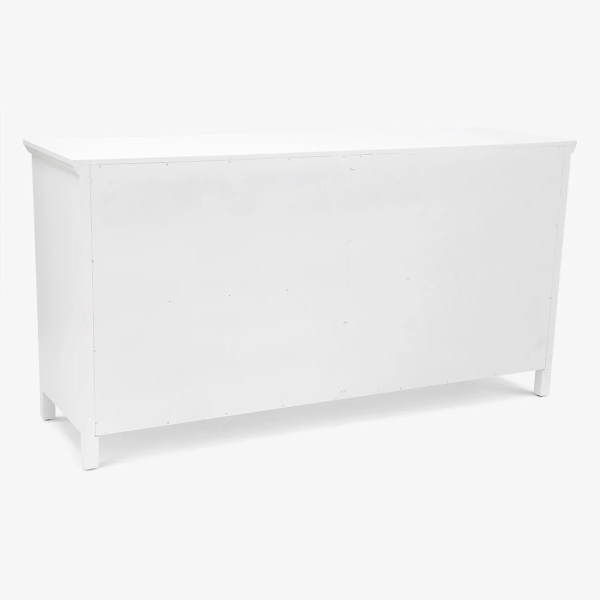 White Louvre Four Door Sideboard - Image 3