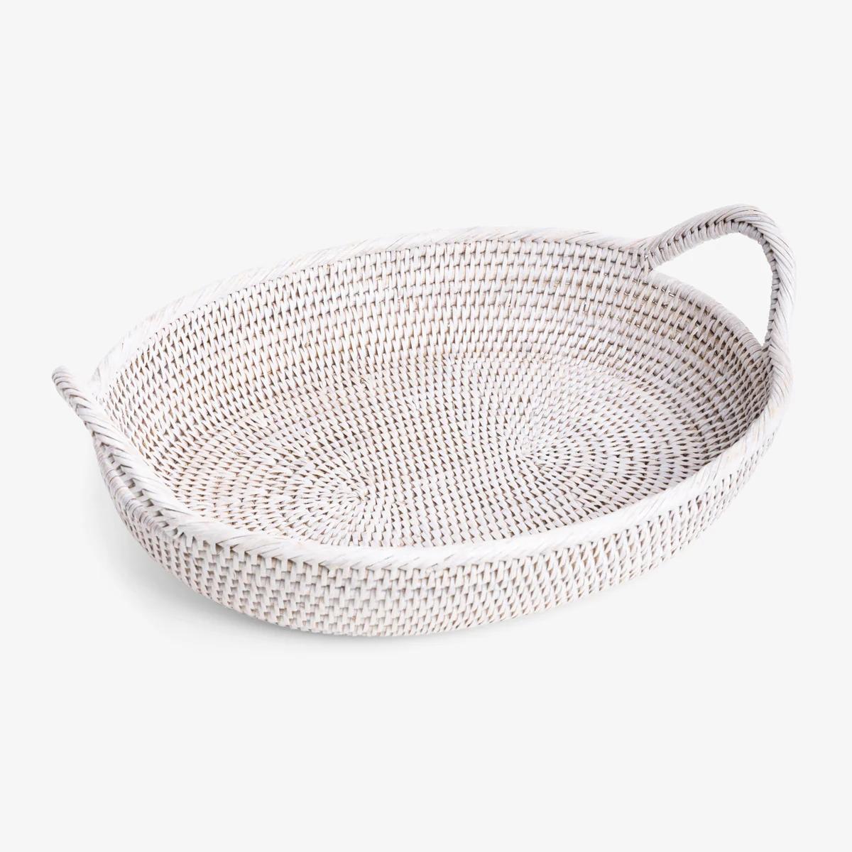 Rattan Oval Trays (White Washed) - Image 3