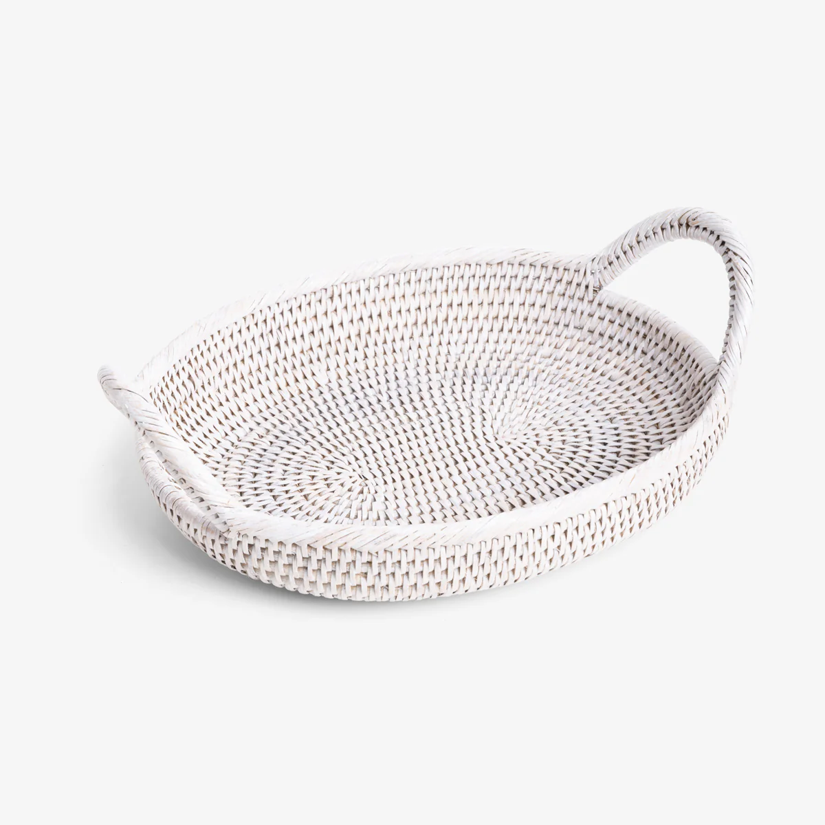 Rattan Oval Trays (White Washed) - Image 4