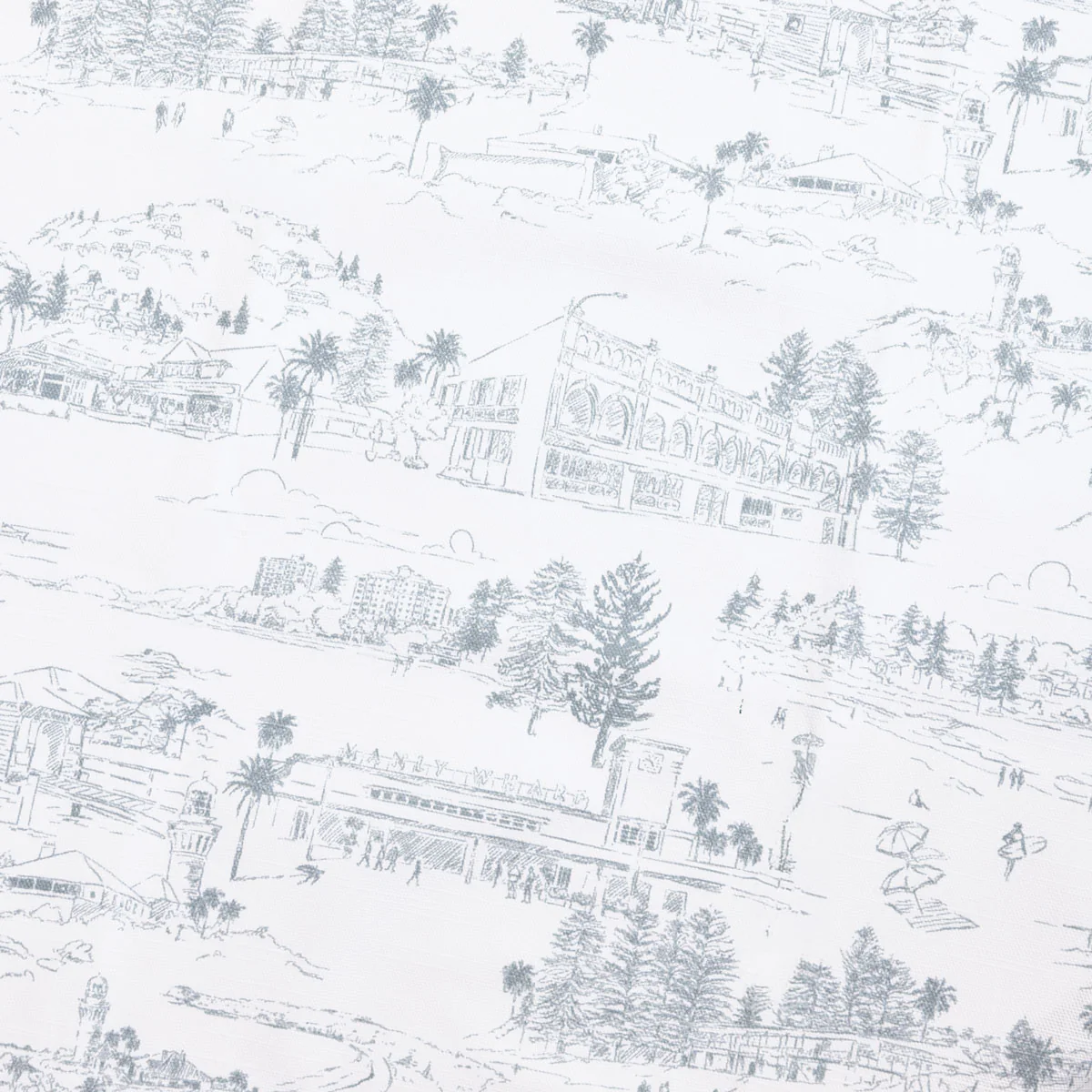 Wild Palm & Beaches Blue Toile Tea Towels (Set of 2) - Image 3