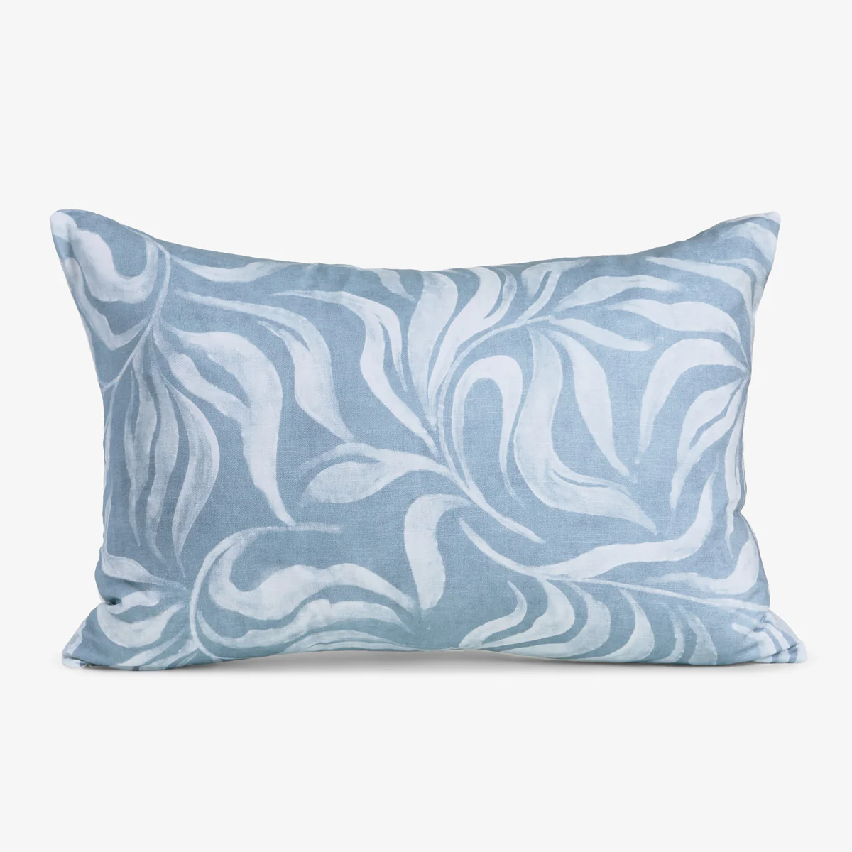 Wild Palm Rectangular Cushion Cover (Blue)