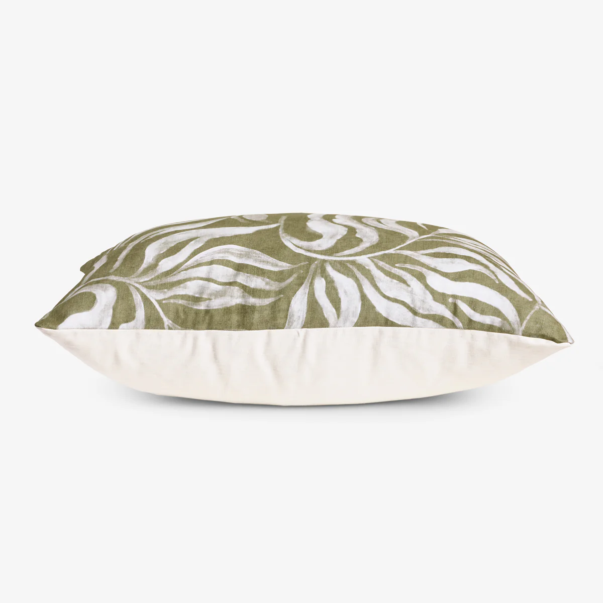 Wild Palm Rectangular Cushion Cover (Olive Green) - Image 2