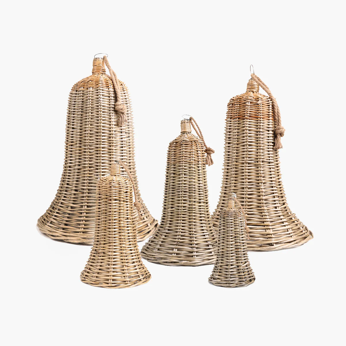 Giant Willow Christmas Bells (Set of 5) PRE-ORDER