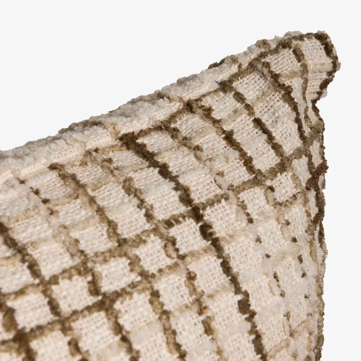 Woven Cushion Cover (Beige & Brown) - Image 4