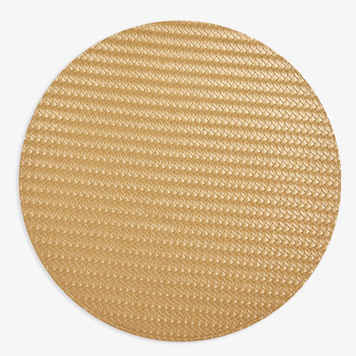 Woven Gold & Silver Double Sided Round Placemat (Set of 10) - Image 4