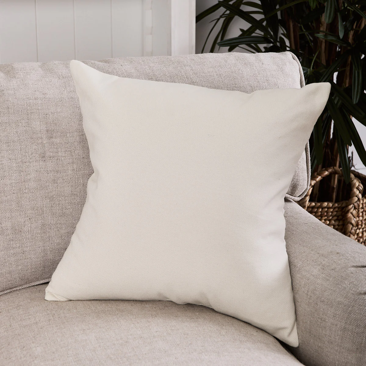 Woven Cushion Cover (White) - Image 3
