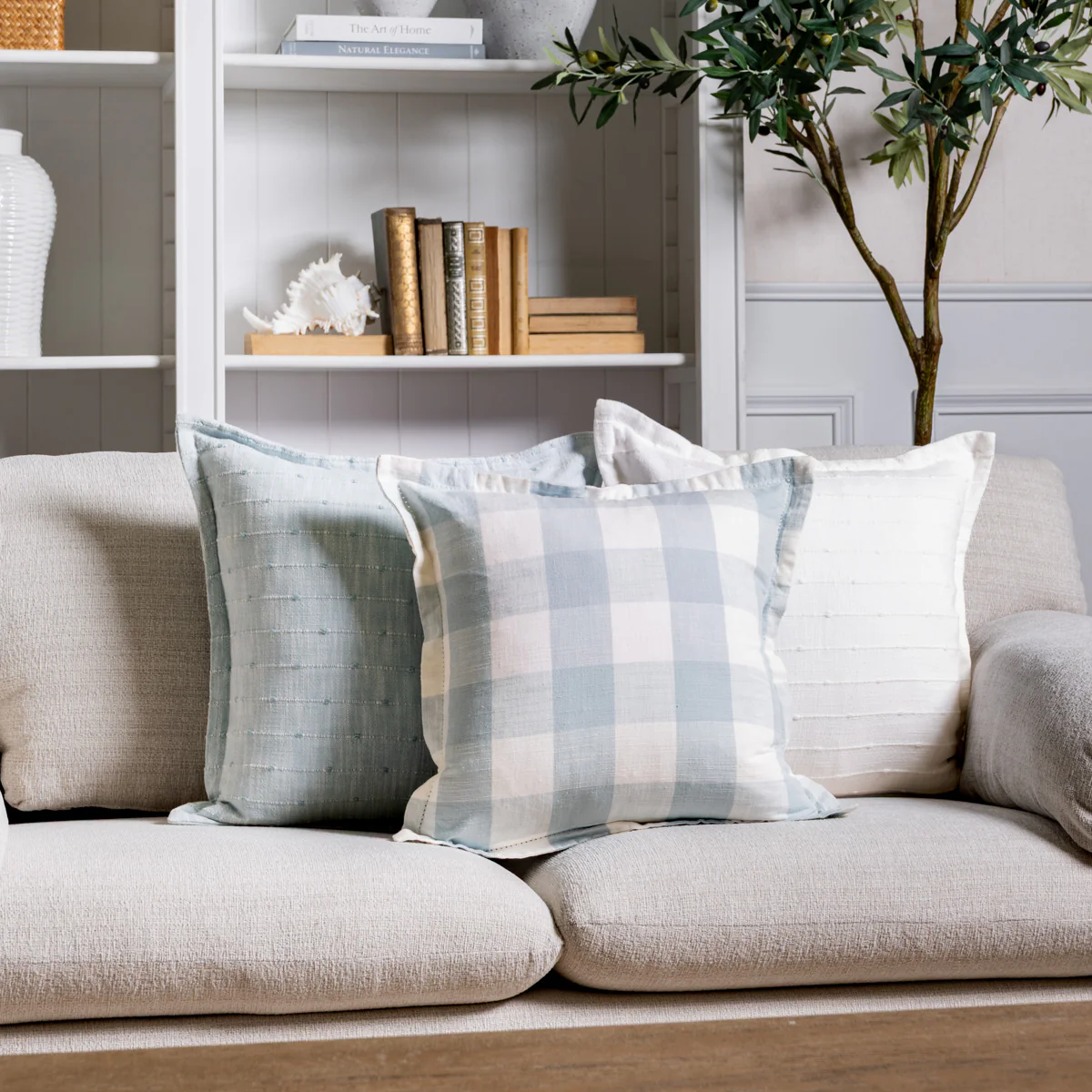 Xanthi Cushion Cover (White) - Image 3